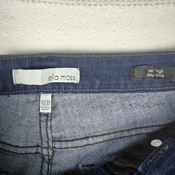 Ella Moss High Rise Skinny Jeans Button Fly Medium Wash Denim Size 10/30 - Picture 6 of 9